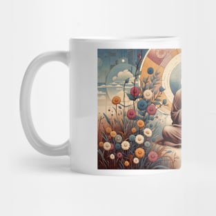 Meditating Monk Mug